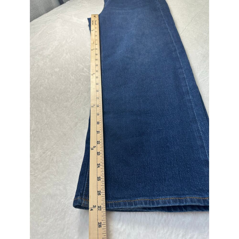 Quince Bella Stretch Relaxed Straight Jeans Size 32/14 Stormy Blue EUC - Picture 5 of 8
